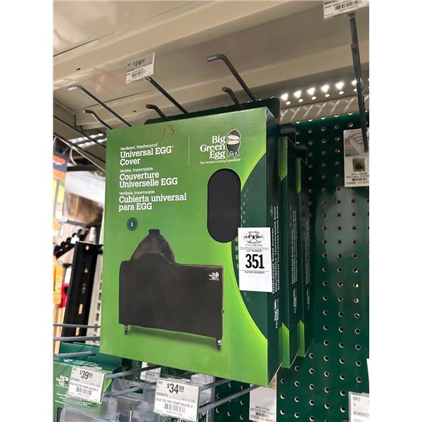 3-Big Green Egg Universal Egg Cover - 3 X $