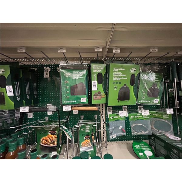 Big Green Egg Asst. Covers, Rib/Roast Rack, Cable Accesory