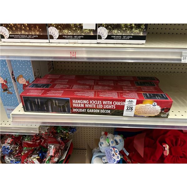 4-Hanging Icicles, Warm LED Christmas Lights 4 x the money