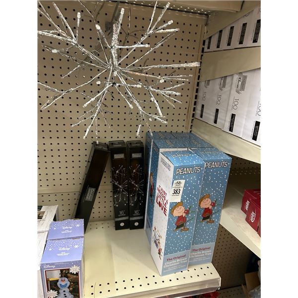 9-Peanut Charlie Brown Christmas Tree, Celebration 16" Sphere Lights - 9 X $