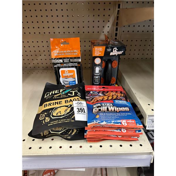 Asst. Non Stick Grill Wipes, Q Swiper