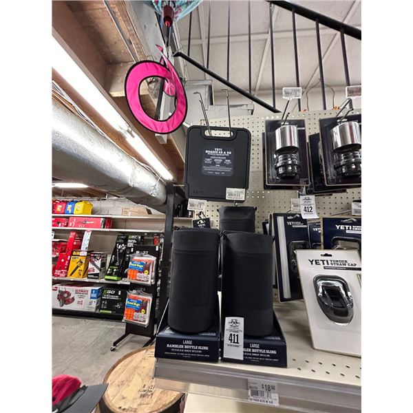 6-Yeti Large Rambler Bottle Sling, Wheeled Cooler Divider - 6 X $