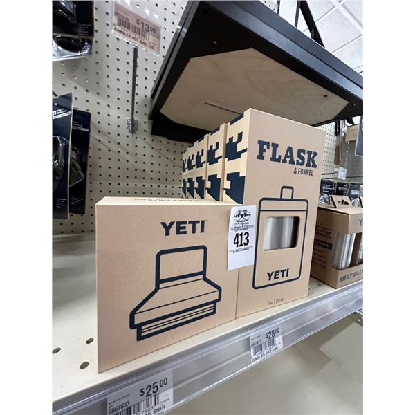 6-Yeti Flask/Funnel - 6 X $