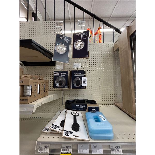 27-Yeti Rambler Straw Lid, Mag Slide Lid, Cup Caddies, Ice Pack - 27 X $