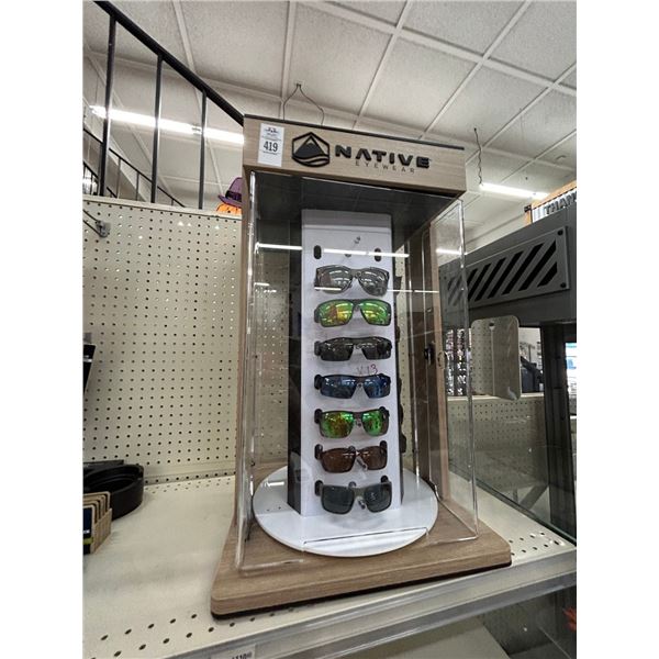 13-Native Designer Sunglasses w/Display - 13 X $
