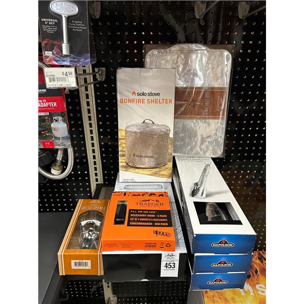 Asst. Traeger Accessory Hook, Bottle Opener, Drip Tray Liner, Accessories