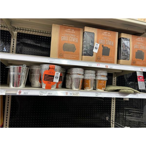 Asst. Traeger Grease/Ash Keg Liner, Beer/BBQ Apron