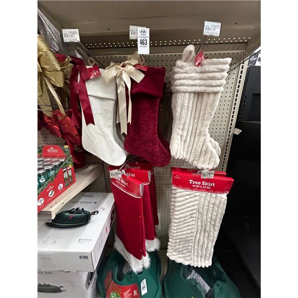 24-Christmas Stocking, Tree Skirts - 24 X $
