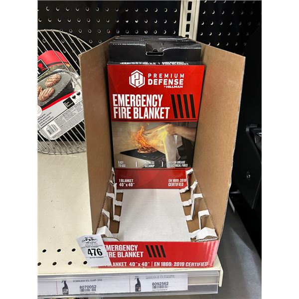 Premium Defense Emergency Fire Blankets 6, pans, accessories 2 shelves