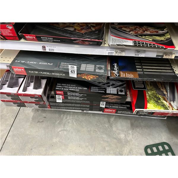 2-Weber Flat Top Grilling Accessory, Grillmark Universal Cooking Grill - 2 X $