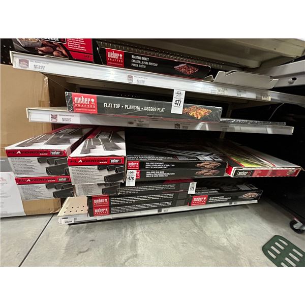 7-Weber Dual Sear Gate, Flavorizer Bars, Cooking Grates - 7 X $