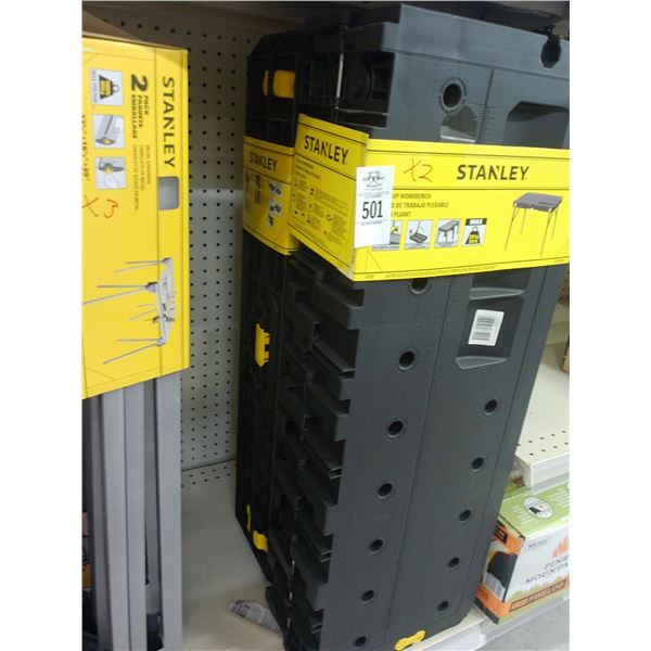2-Stanley Pop Up Work Benches - 2 X $