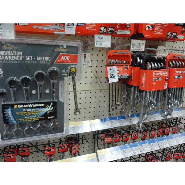 9-Asst. Combination Wrench Sets - 9 X $