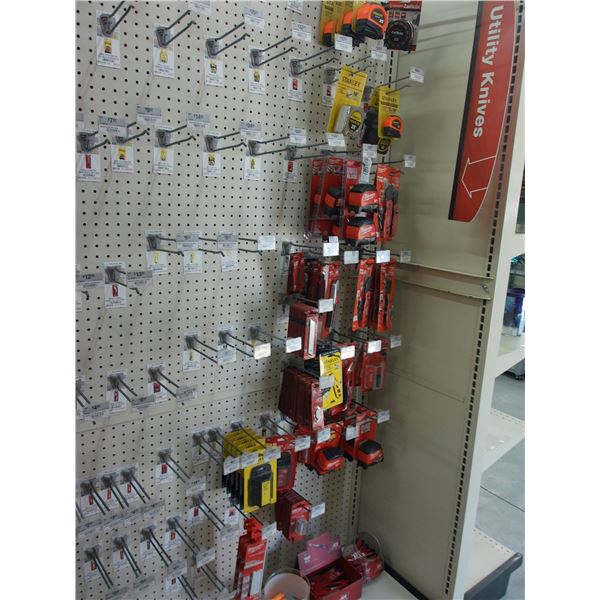 Asst. Tape Measures, Box Cutters w/Spare Blades