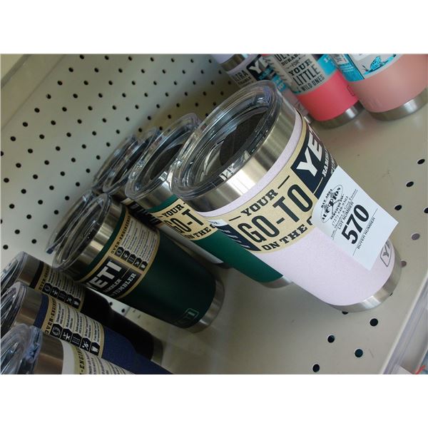 6-Yeti Rambler Tumbler - 6 X $