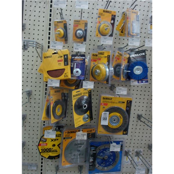 Asst. Saw Blades, Wire Wheels, Grinding Wheels