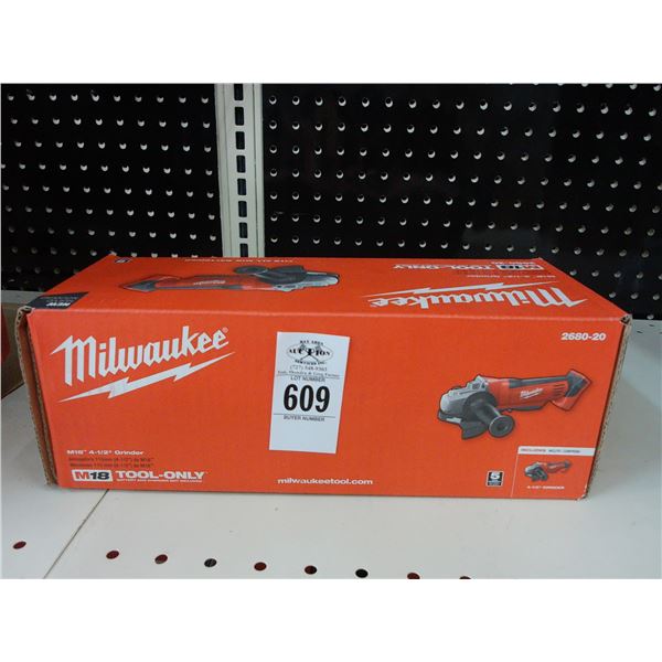 Milwaukee Cordless 4.5"  Grinder - No Battery/Charger