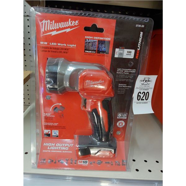 Milwaukee LED Cordless Work Light - No Battery/Charger