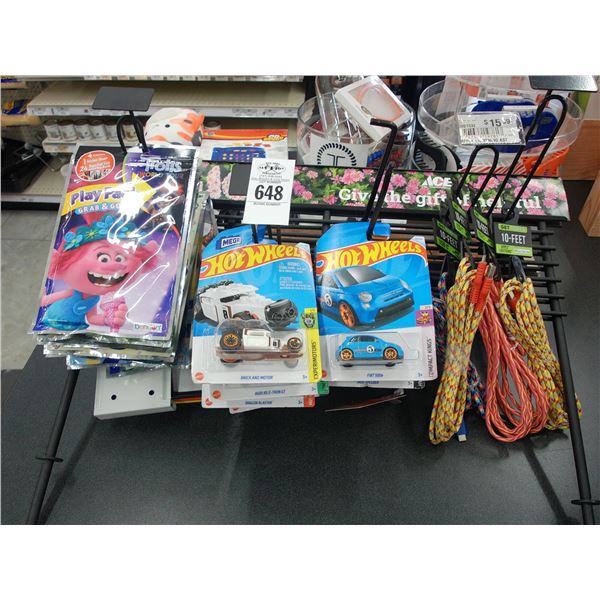 Matchbox Cars, Trolls, Power Cords