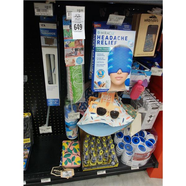 Headache Relief, Neck Wraps, Sun Shade, Tea Lights, Teflon Tape