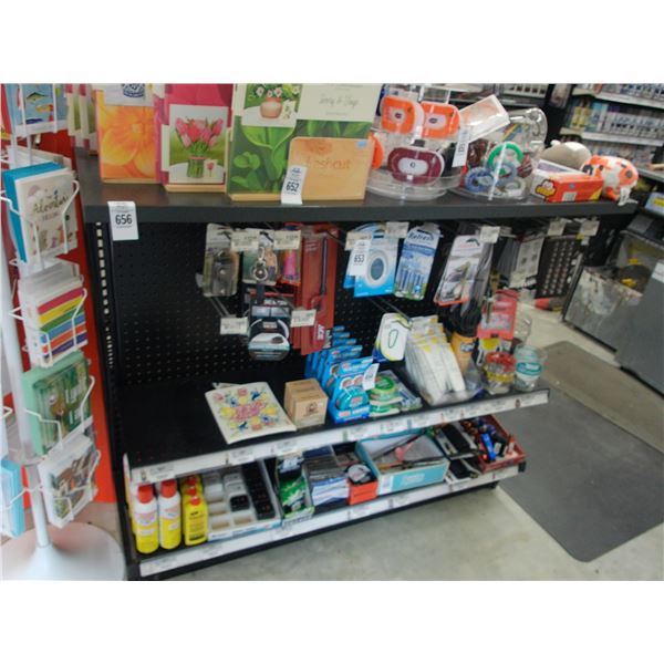 Small Black Double Sided Work Top Pegboard Merchandiser