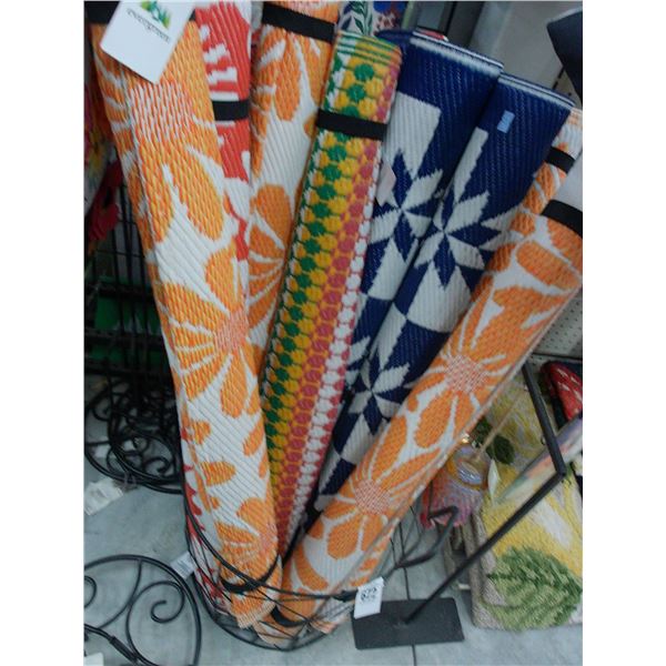 8-Outdoor Rugs - 8 X $