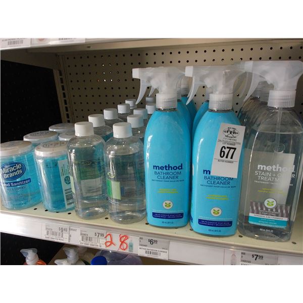 Bathroom Cleaner, Hand Sanitizer, Glass Cleaner - 47