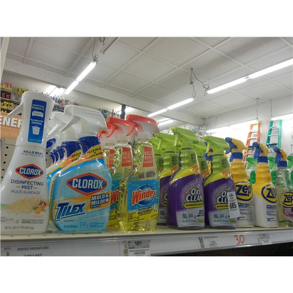 Windex/Zep/Oxy Clean/Scrubbing Bubbles - 30