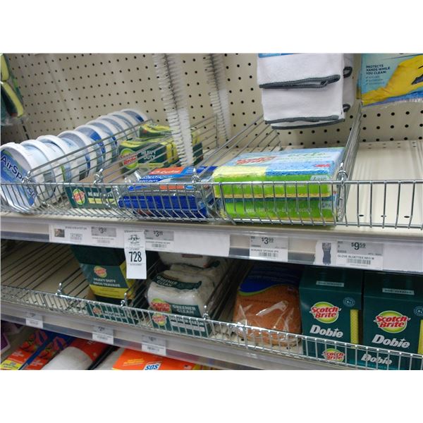 Asst. Sponges - 2 Shelves