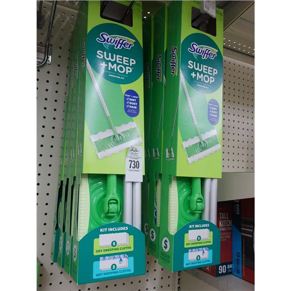 9-Swiffer Sweep N Mop - 9 X $
