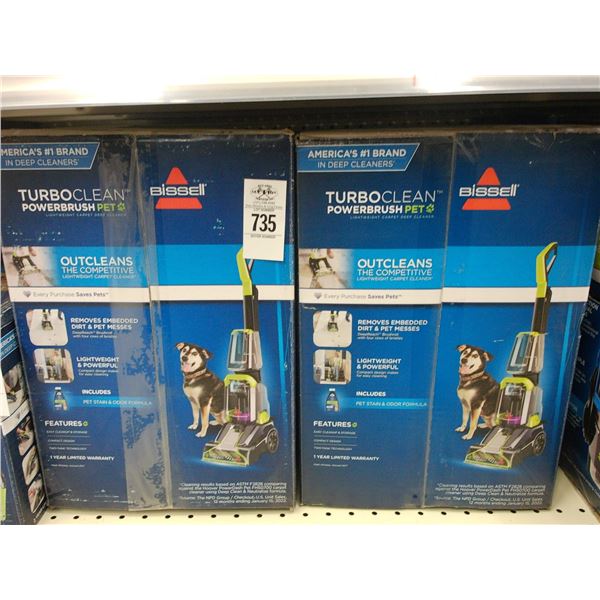 2-Bissell Turbo Clean Power Brush Pet Vac - 2 X $