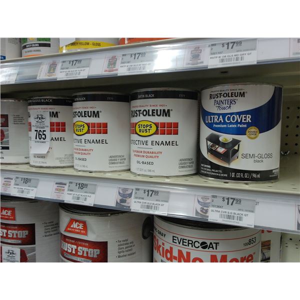 17-Quart/Asst. Paint Cans - 17 X $