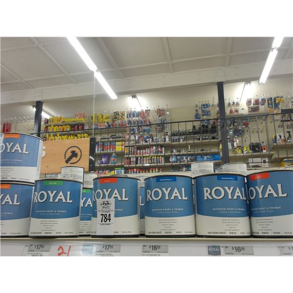 21-Royal Paint Quarts - 21 X $