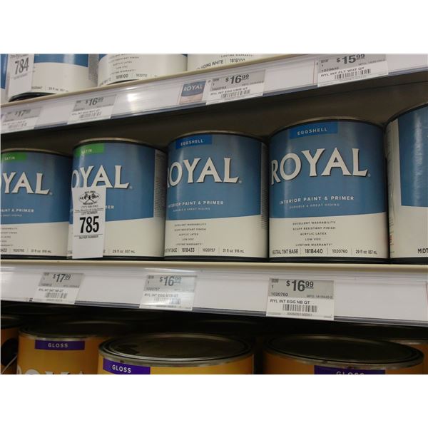 33-Royal Paint Quarts - 33 X $