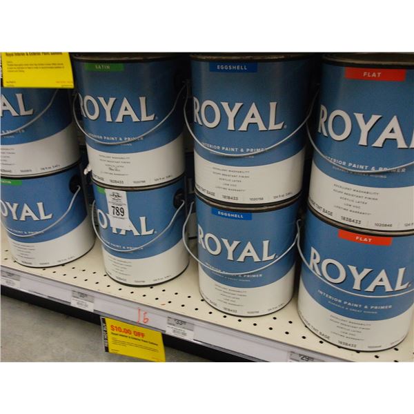 16-Royal Paint Gal. - 16 X $