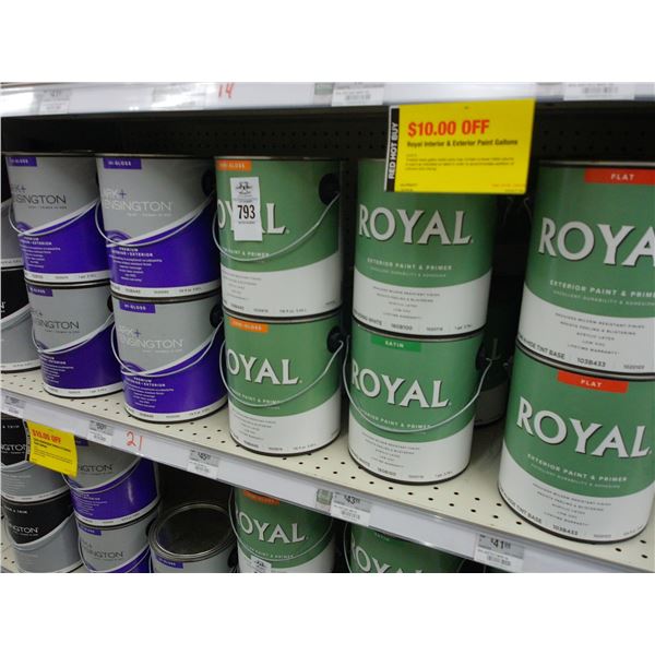 21-Asst. Paint Gal. - 21 X $