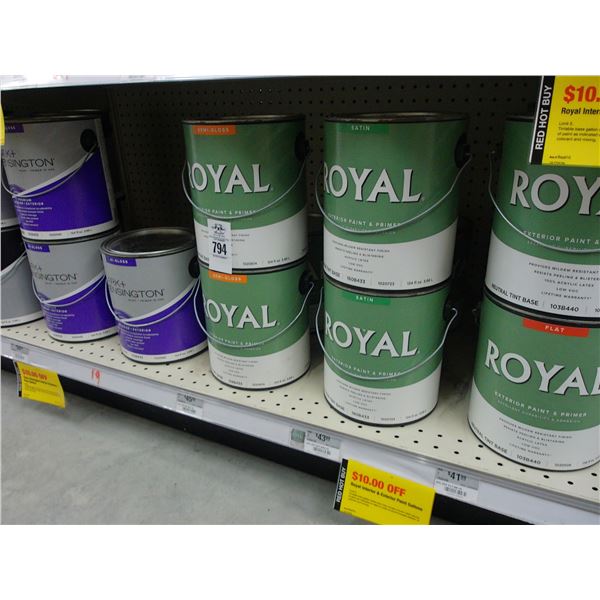 19-Asst. Paint Gal. - 19 X $