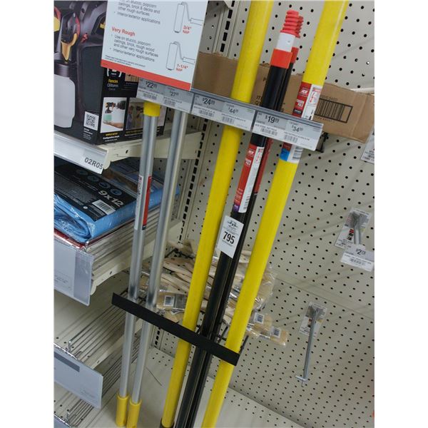 Ext. Poles 6, Asst. Paint/Stain Brushes