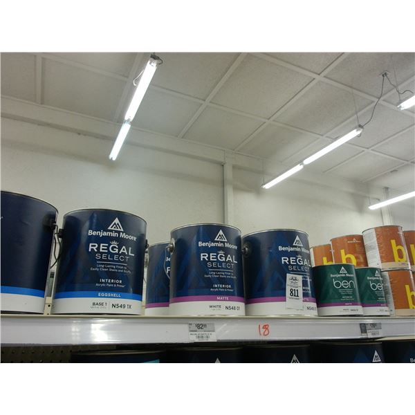 18-Benjamin Moore Gal/Quart Paint - 18 X $