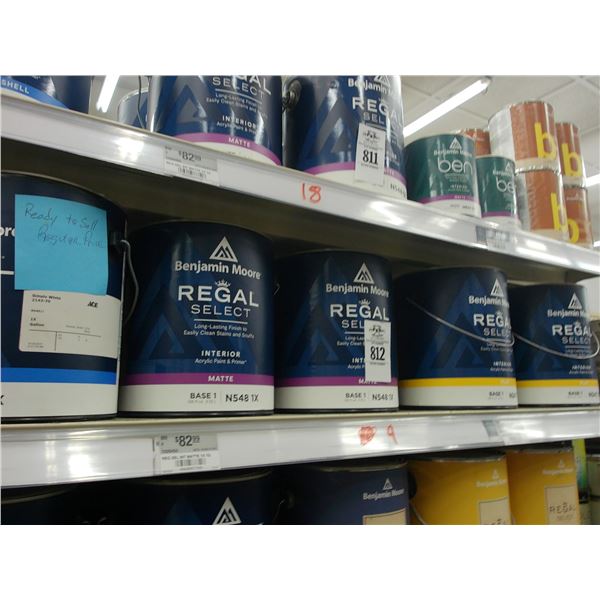 9-Benjamin Moore Paint Gal. - 9 X $