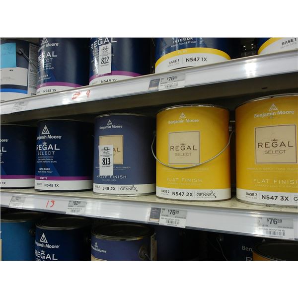 13-Benjamin Moore Paint Gal. - 13 X $