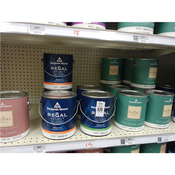 15-Benjamin Moore Paint Gal. - 15 X $