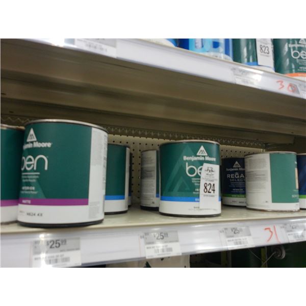 31-Benjamin Moore Paint Quarts - 31 X $
