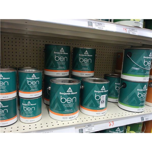 23-Benjamin Moore Paint Gal/Quart - 23 X $