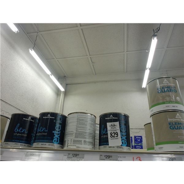 13-Benjamin Moore Paint Quarts - 13 X $