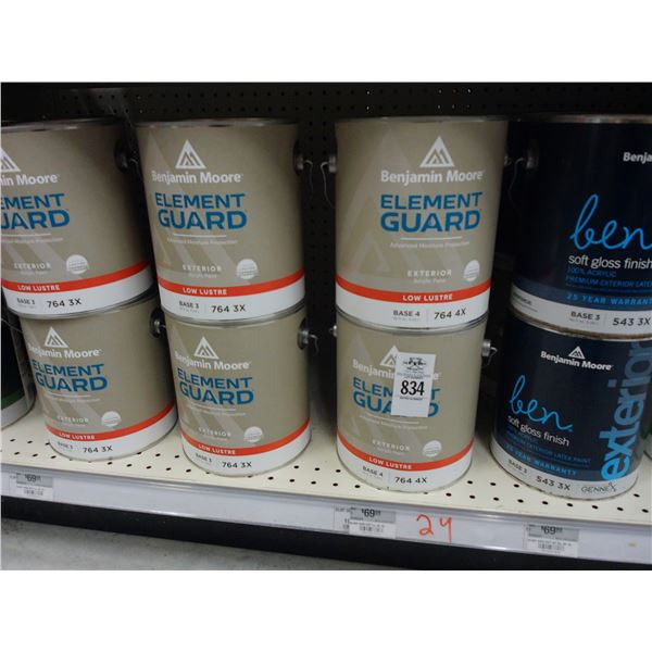 24-Benjamin Moore Paint Gal. - 24 X $