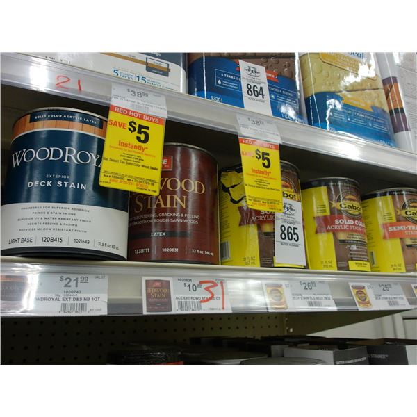 31-Wood Royal Stain Quarts - 31 X $