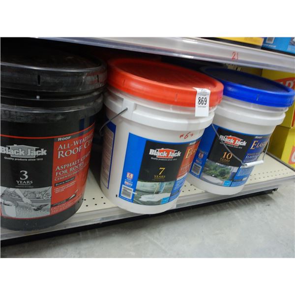 6-Elastomeric Roof Coating 5 Gal. Bucket - 6 X $