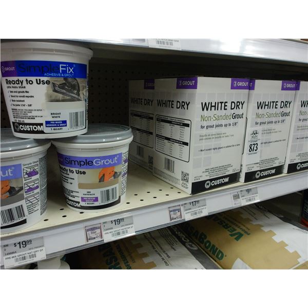 Asst. Grout/Crack Filler