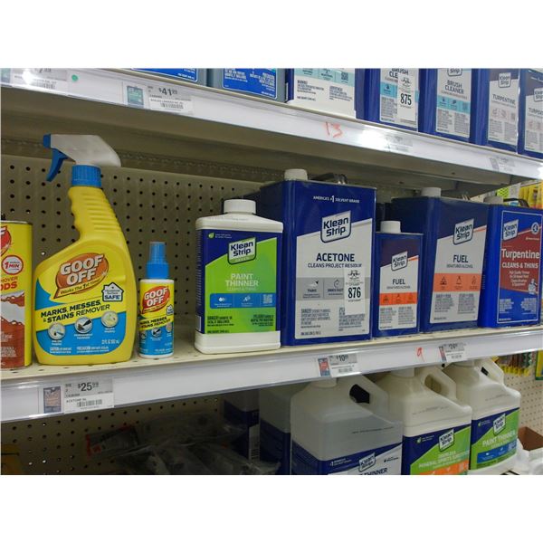 Acetone, Cleaning Alcohol, Goof Off